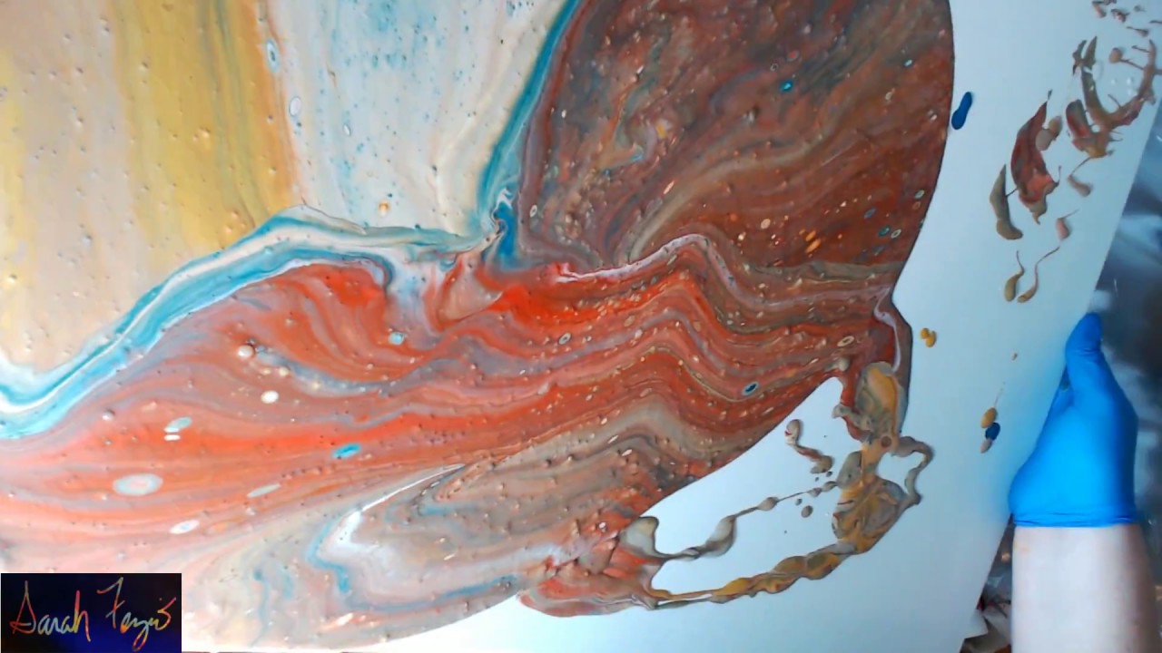 Acrylic Pouring With House Paint Acrylic Pouring With House Paint