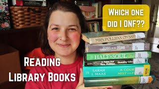 A Library Reading Vlog | my first Brandon Sanderson, Half a Soul, and a proper romance