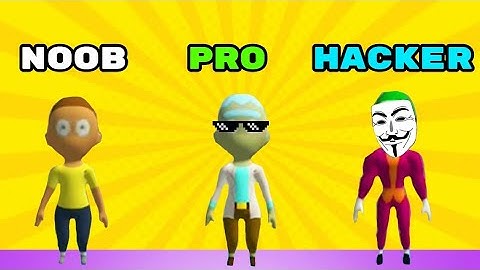 Noob vs Pro vs Hacker Fun Race 3d.                      #trending#viral#2022#entertainment#gameplay