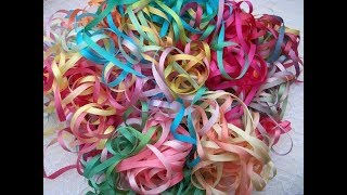 🎨 Как покрасить ленты для вышивки / How to paint ribbons for embroidery 🎨 Как покрасить ленты для вышивки / How to paint ribbons for embroidery