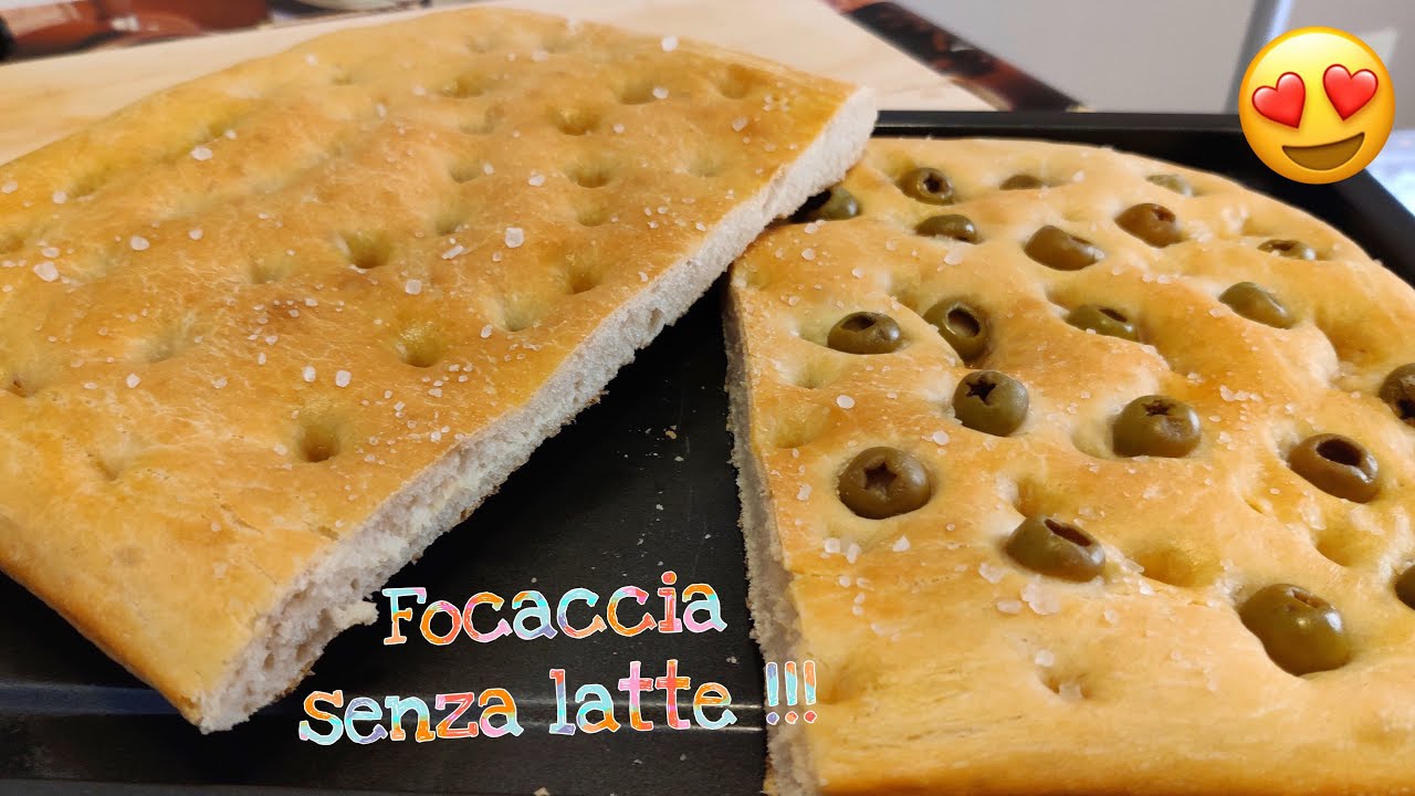 FOCACCIA CROCCANTE CON LIEVITO SECCO E SENZA LATTE !! Ideale da accompagnare con formaggi e salumi
