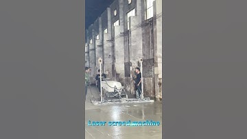 Laser screed machine