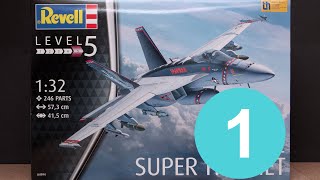 F/A-18 E Super Hornet | Revell 1/32 | Build step by step | Vampires 111 | Part 1 |