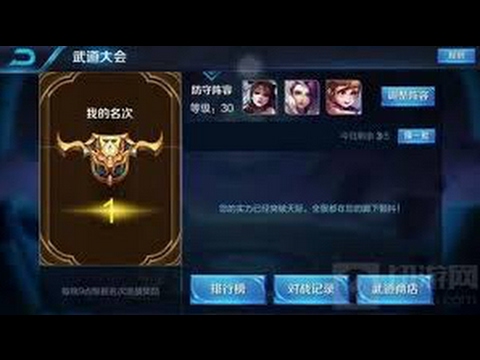 【王者荣耀】武道大会最强阵容！一天里面刷到第一名！