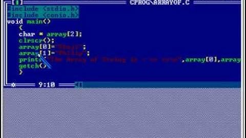 C C++ Program  - array of Pointers