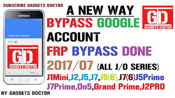 A New Way To Bypass Google account On Samsung j1Mini/J1,J2,J5,J7,J5,J7(2016) 06.2017