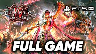 Diablo 4 Lord of Hatred - Full Game Gameplay Walkthrough (Warlock) PS5 Pro