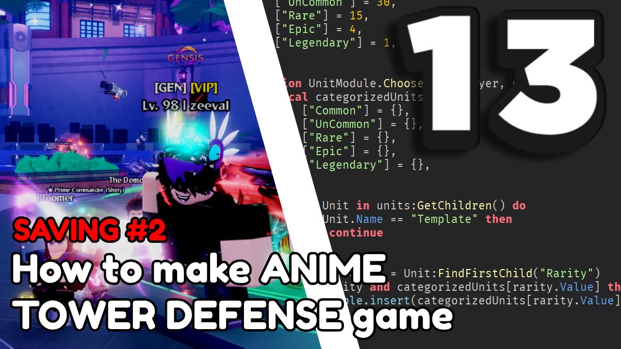 How To Make A ANIME TOWER DEFENSE GAME On ROBLOX YouTube 