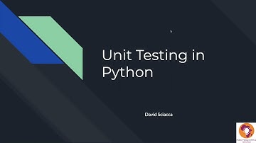 PPiAI Coding Class - Term 1 2021 Lecture 11 - Unit Testing in Python