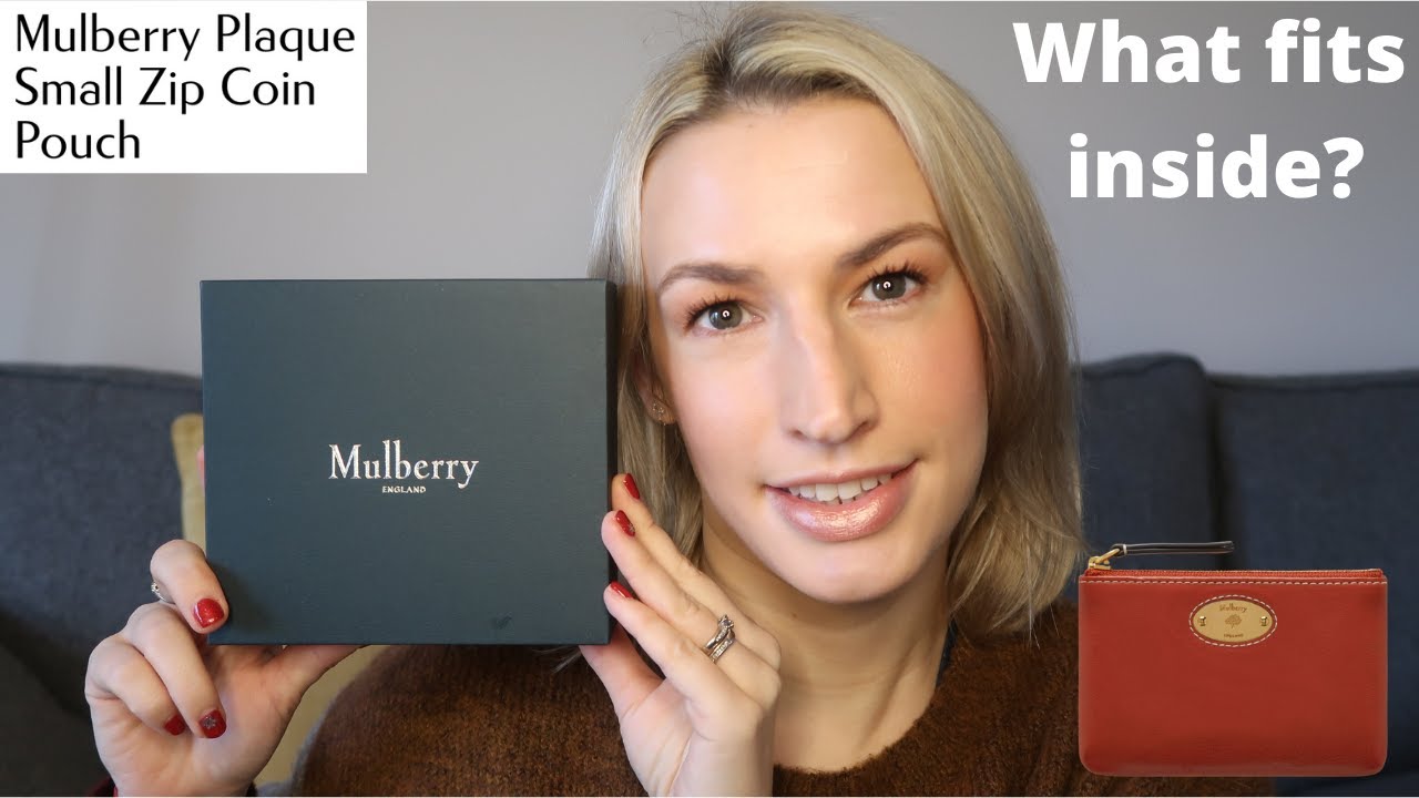 Mulberry Zip Coin Pouch | REVIEW & WHAT FITS - YouTube