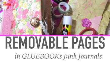 NO SEW GLUE BOOK Binding TUTORIAL/ Removable Pages Altered Book #Gluebook #gluebooks #junkjournal