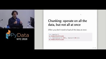Itamar Turner-Trauring: Small Big Data: using NumPy and Pandas when your data... | PyData NYC 2019