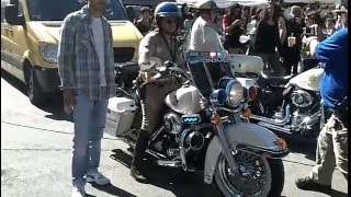 Harley davidson police motorcycle highway patrol escort .le revest
festival us 2016