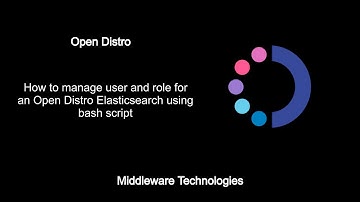 How to manage user and role for an Open Distro Elasticsearch using bash