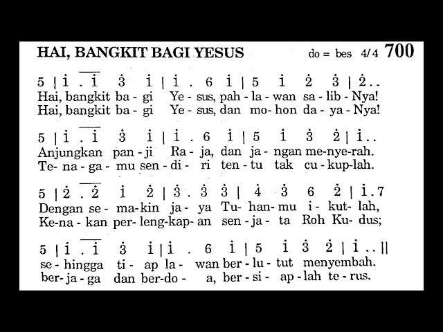 700. HAI, BANGKIT BAGI YESUS | Puji Syukur Katolik class=