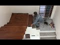 Processing and Install Wooden Stair - Complete The New Stair Step By Step