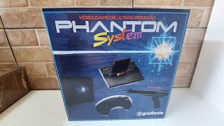 Caixa Produzida do Videogame Phantom System • Gradiente # Um Clássico dos Videogames Brasileiros