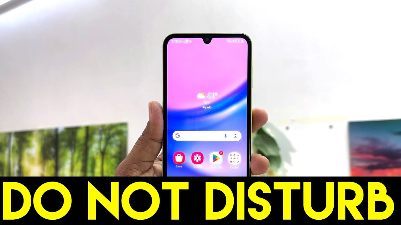 how-to-schedule-do-not-disturb-on-your-samsung-galaxy-a15-youtube