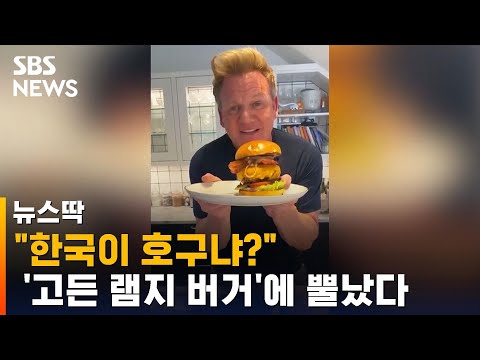 잠실 상륙 &#39;고든 램지 버거&#39; 가격, &#39;갑론을박&#39;…얼마길래? / SBS / 뉴스딱