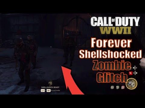 Call of Duty: WWII - Forever Shellshocked Zombie Glitch! *EASY*