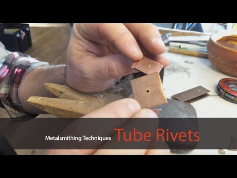 Metalsmithing Techniques- Tube Rivets - YouTube