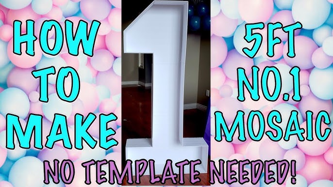 Turn Cardboard Into a Gigantic Birthday Number - DIY Craft Tutorial 