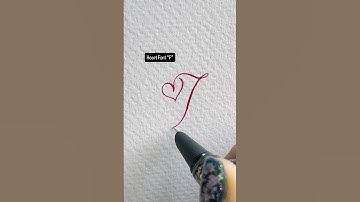 How to Write a Heart Font “F”
