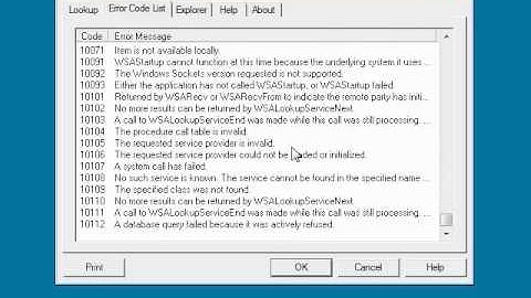 Error Messages for Windows video demo