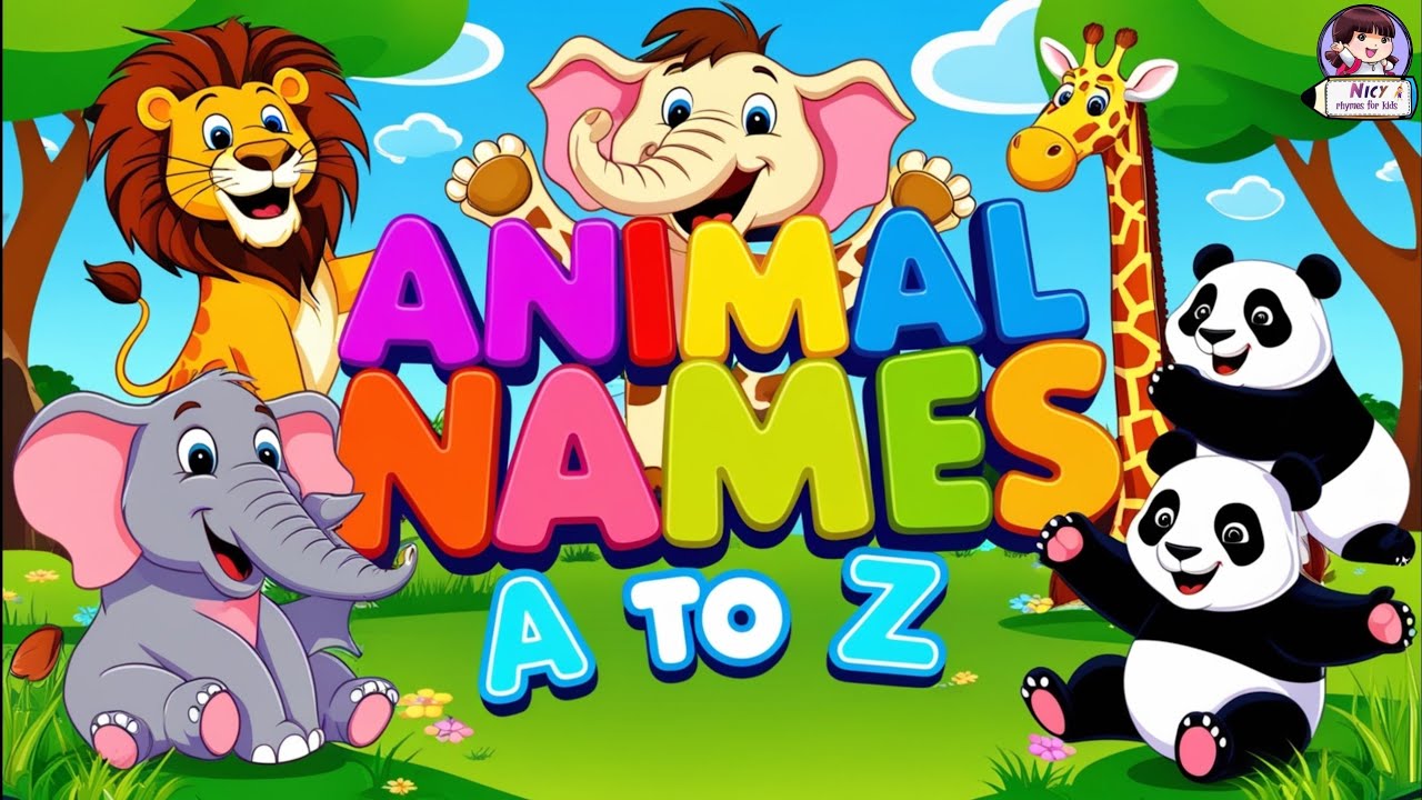 Learn the Alphabet with Animal Names from A to Z | ABC Animals for Kids | Learn Animal Names | Song