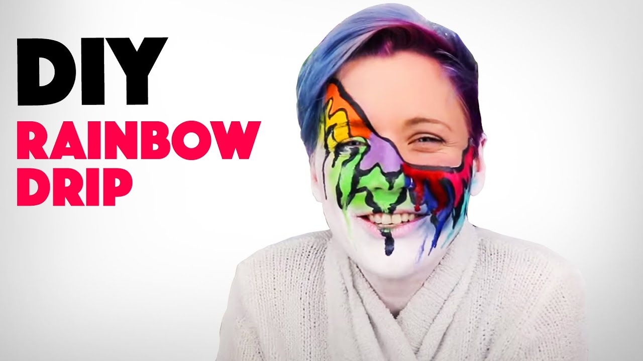 DIY Rainbow Drip Makeup YouTube