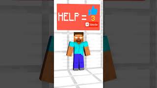 Help Superhero Save Hulk And Herobrine From World Delete Minecraft Animation #Minecraft #Shorts