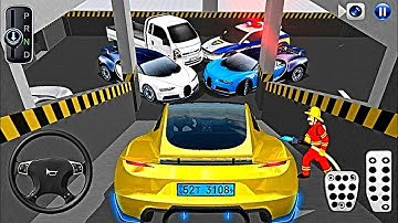 New Golden EV⚡Tesla 2025 Parking in Garage | 3D Driving Class Game 🎮 Android iOS Gameplay