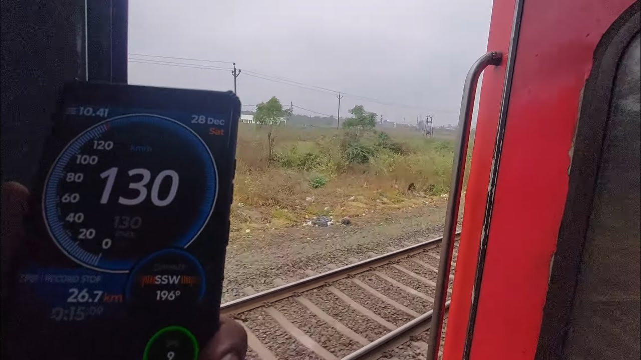 0 to 130 KMPH Uncut video | 20 minutes of LHB Track sounds | Flat 130 kmph LHB track sound