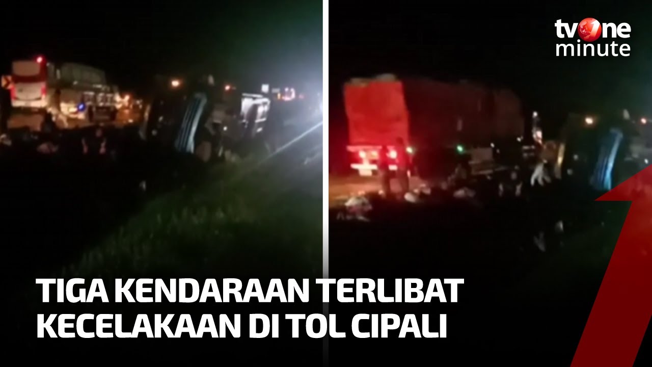 Kecelakaan di Tol Cipali Libatkan Dua Bus dan Satu Mobil | tvOne Minute