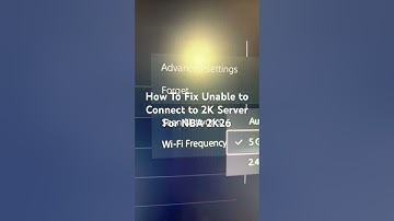 How To Fix Unable to Connect to 2K Server For NBA 2K26