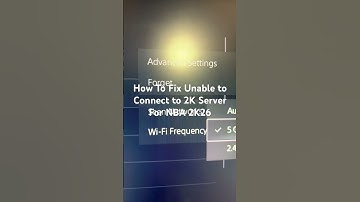 How To Fix Unable to Connect to 2K Server For NBA 2K26