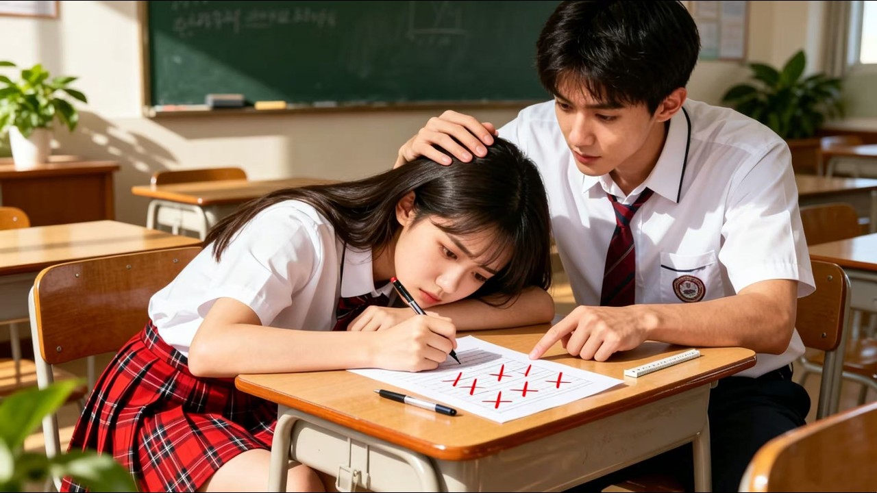 少女混穿校霸女孩，全校成绩第一的校草拒绝绿茶，等到天黑也要给校霸女主补课，原来他一直暗恋着她，校园爱情太甜啦#短劇#短剧推荐#女頻爽劇#優質小說改編#霸總#灰姑娘#甜宠