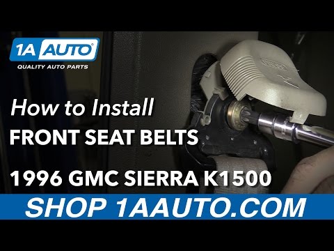 How to Remove Front Seat Belts 88-98 GMC K1500