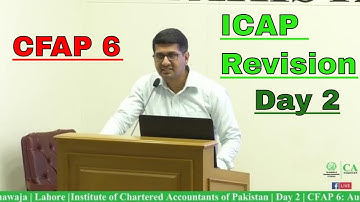 CFAP 6 Lecture | AARS Audit, Assurance & Related Services ICAP Revision DAY2