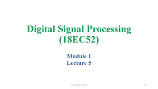 DSP Module1_5 (18EC52)