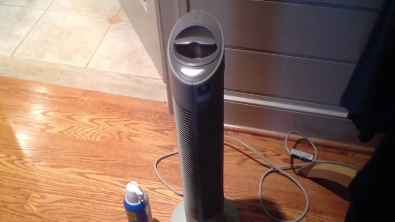 The Sharper Image Ionic Breeze Quadra - YouTube