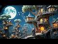 Tiny Forest Village A Dreamy Moonlit Retreat Celtic Ambient Music 