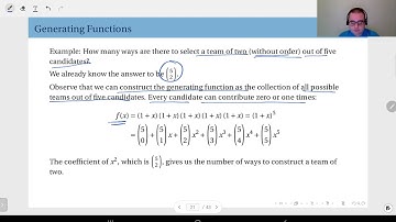 07.07 Addition & Multiplication of Generating Functions