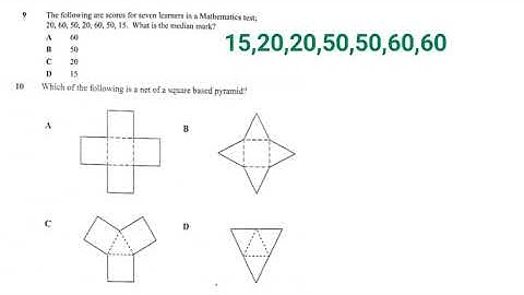 Net of a pyramid