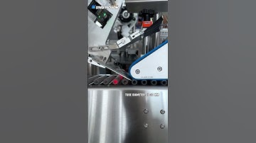 Plastic Test Tube Labeling Machine #labelingmachine #tubelabelingmachine