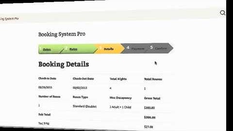 Online Booking Demo Video