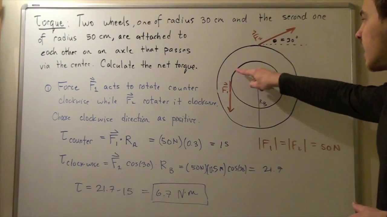ak lectures mcat Torque Example