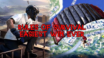 RULES OF SURVIVAL - EASIEST WIN EVER - iOS / ANDROID GAMEPLAY