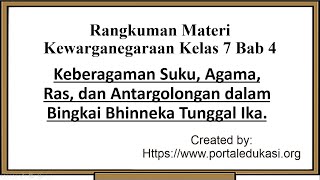 Summary of Civics Material for Grade 7, Chapter 4 | Diversity of Ethnicities, Religions, Races, a...