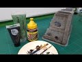 Foamboard Buildings & Ruins - Weathering with Washes
